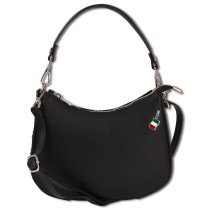 Florence Damen Satteltasche Ösen Echtleder schwarz OTM809S