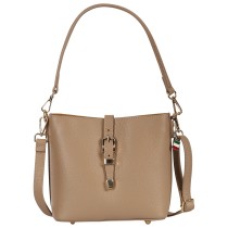 Florence Damen Umhängetasche Leder Tasche taupe OTM812I