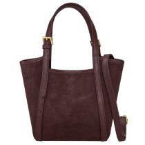 Florence Damen Schultertasche Wildleder Tasche bordeaux OTM816D5