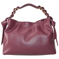 Florence Damen Schultertasche Echtleder Tasche bordeaux OTM817D5