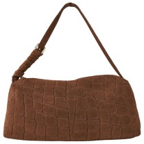 Florence Damen Schultertasche Wildleder Tasche mittelbraun OTM818C6