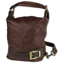 Toscanto Damen Rucksack Leder Tasche braun OTT104SN