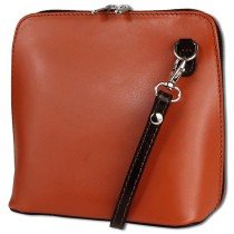 Toscanto Damen Leder Tasche cognac braun OTT109UO