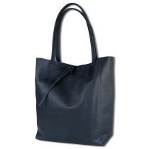 Toscanto Damen Shopper Schultertasche Leder Tasche blau OTT112SM