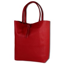 Toscanto Damen Shopper Schultertasche Leder Tasche rot OTT112SR