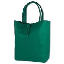 Toscanto Damen Shopper Schultertasche Leder Tasche türkis OTT112ST