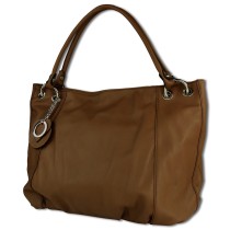Toscanto Damen Henkeltasche Leder Tasche helltaupe braun OTT128SC