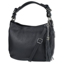 Toscanto Damen Shopper Leder Tasche schwarz OTT134SS