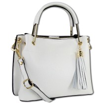 Toscanto Damen Handtasche Leder Tasche weiß OTT157UW