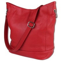 Toscanto Damen Schultertasche Shopper Leder Tasche rot OTT159SR