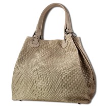 Toscanto Damen Handtasche Leder Tasche taupe OTT163HN