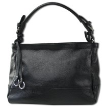 Toscanto Damen Schultertasche Leder Tasche schwarz OTT165SS1