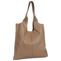 Toscanto Damen Shopper Leder Tasche taupe beige OTT166SI5