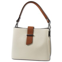 Toscanto Damen Schultertasche Leder Tasche beige natur OTT168SI1