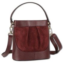 Toscanto Damen Umhängetasche Leder Tasche dunkelrot OTT171UR6