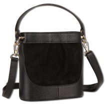 Toscanto Damen Umhängetasche Leder Tasche schwarz OTT171US1