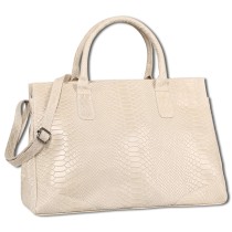 Toscanto Damen Henkeltasche Leder Tasche beige OTT172HI1