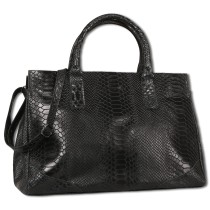 Toscanto Damen Henkeltasche Leder Tasche schwarz OTT172HS1