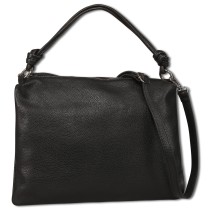 Toscanto Damen Schultertasche Leder Tasche schwarz OTT173SS1