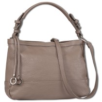 Toscanto Damen Schultertasche Leder Tasche grau OTT176SK5