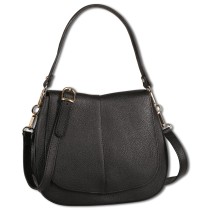 Toscanto Damen Umhängetasche Leder Tasche schwarz OTT178US1