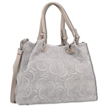 Toscanto Damen Schultertasche Wildleder Tasche grau OTT179SK5