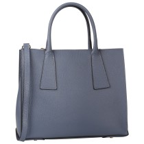 Toscanto Damen Handtasche Leder Tasche blau grau OTT183HH5