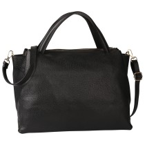 Toscanto Damen Handtasche Leder Tasche schwarz OTT184HS1