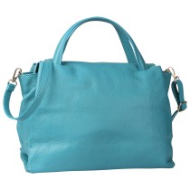 Toscanto Damen Handtasche Leder Tasche türkis OTT184HT4