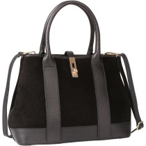 Toscanto Damen Schultertasche Leder Tasche schwarz OTT186SS1