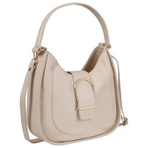 Toscanto Damen Schultertasche Leder Tasche beige OTT188SI2