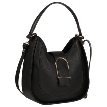 Toscanto Damen Schultertasche Leder Tasche schwarz OTT188SS1