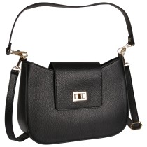 Toscanto Damen Schultertasche Leder Tasche schwarz OTT189SS1