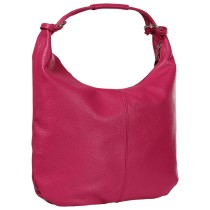 Toscanto Damen Schultertasche Leder Tasche pink fuchsia OTT190SP4