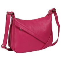 Toscanto Damen Schultertasche Leder Tasche pink fuchsia OTT191SP3