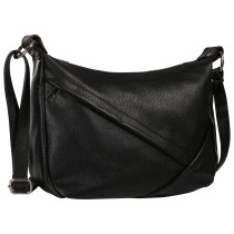 Toscanto Damen Schultertasche Leder Tasche schwarz OTT191SS1