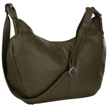 Toscanto Damen Umhängetasche Leder Tasche dunkelgrün olivgrün OTT192UG5