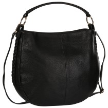 Toscanto Damen Schultertasche Leder Tasche schwarz OTT194SS1