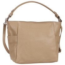 Toscanto Damen Schultertasche Leder Tasche taupe beige OTT199SI5