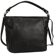 Toscanto Damen Schultertasche Leder Tasche schwarz OTT199SS1