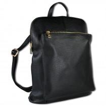 Toscanto Damen Cityrucksack Leder Tasche schwarz OTT610RS