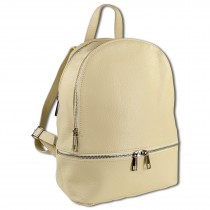 Toscanto Damen Cityrucksack Leder Tasche beige OTT612RI