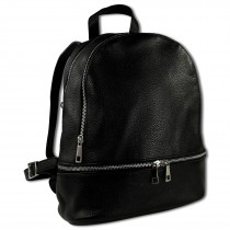 Toscanto Damen Cityrucksack Leder Tasche schwarz OTT612RS