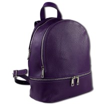 Toscanto Damen Cityrucksack Leder Tasche lila OTT612RV