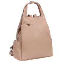 Toscanto Damen Cityrucksack Leder Rucksack rosa OTT613RA