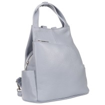 Toscanto Damen Cityrucksack Leder Rucksack hellblau OTT613RH