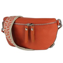 Toscanto Damen Gürteltasche Leder Tasche orange papaya OTT807BE