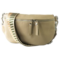 Toscanto Damen Gürteltasche Leder Tasche taupe beige OTT807BN