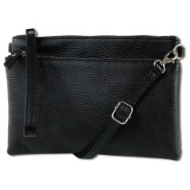Toscanto Damen Jugend Handgelenktasche Leder Tasche schwarz OTT816US