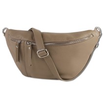 Toscanto Damen Gürteltasche Leder Tasche beige taupe OTT820BN